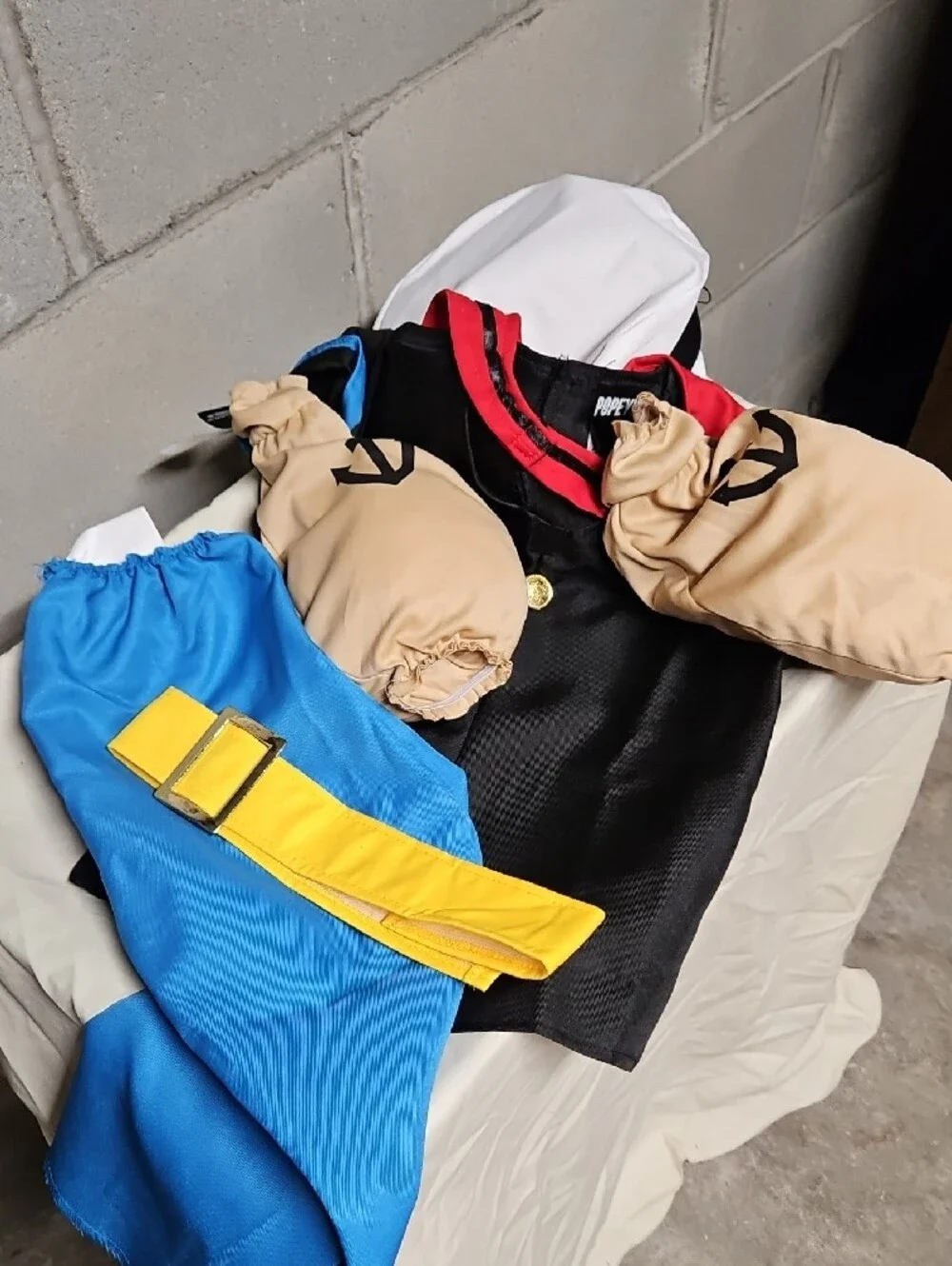 Popeye Kids Costume Set in Blue, Black, Red